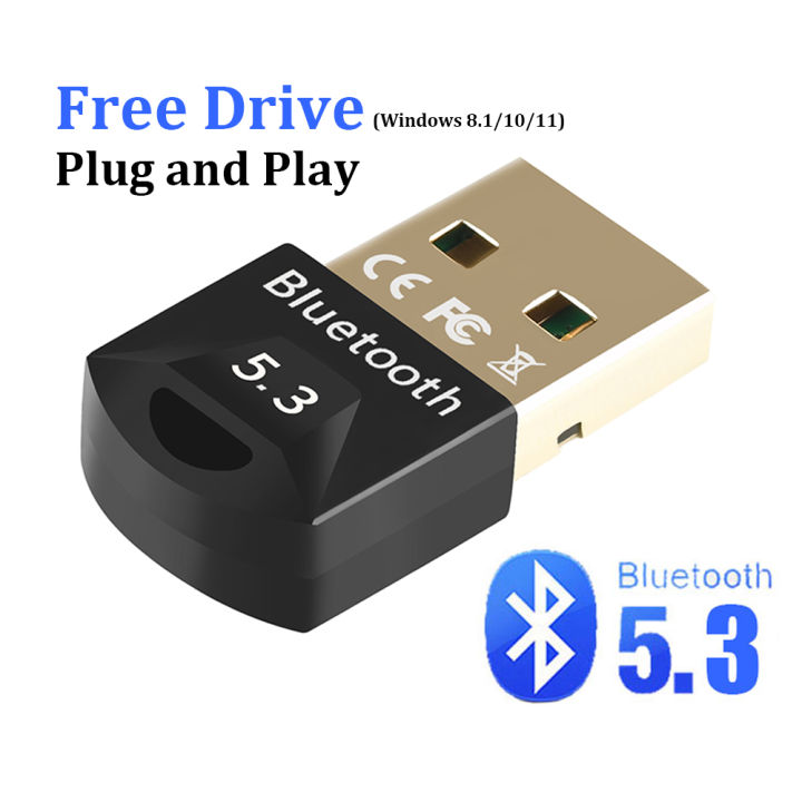 USB Bluetooth 5.3 Dongle Adapter for PC Speaker Wireless Mouse Keyboard Music Audio Receiver Transmitter Bluetooth