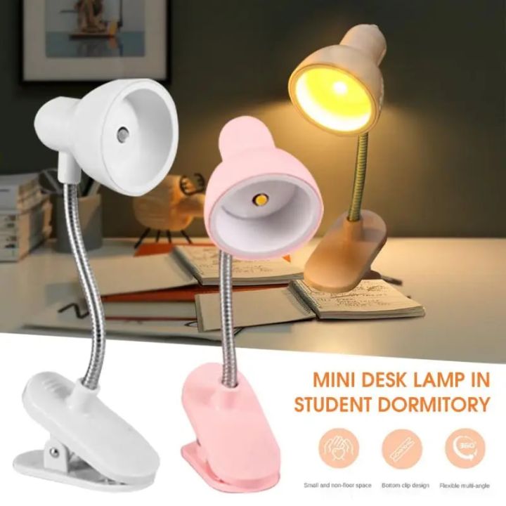 Mini LED Clamp Lamp Battery Powered Bookmarks Portable Light