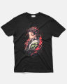 Versatile -Choice and Remark -180 Gsm Cotton High-Quality Demon Slayer Anime T-Shirt for girl and woman. 