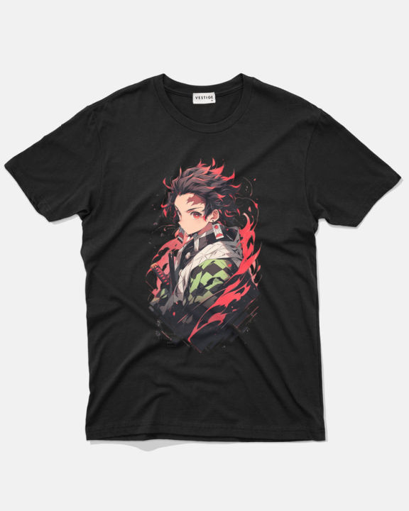 Versatile -Choice and Remark -180 Gsm Cotton High-Quality Demon Slayer Anime T-Shirt for girl and woman
