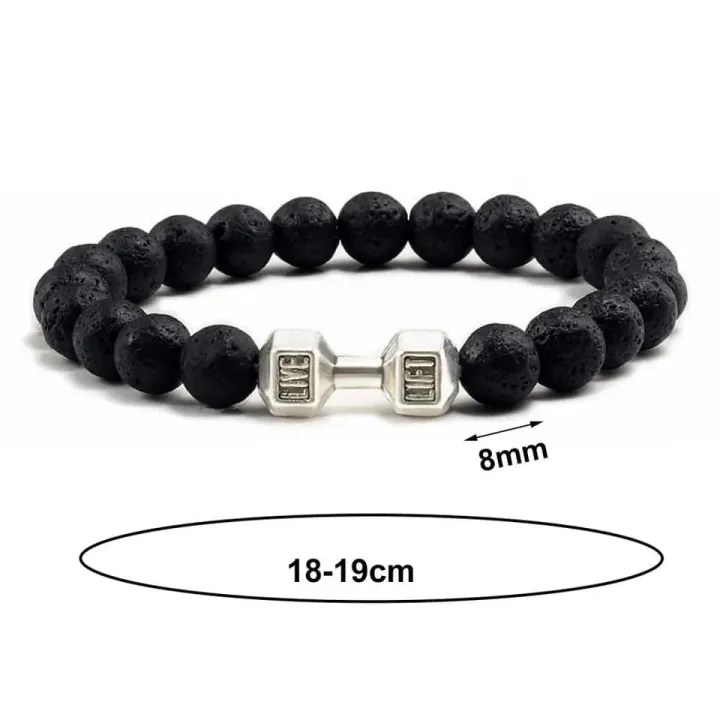 Classic%20Natural%20Black%20Dumbbell%20Bracelet%20for%20Men%20-%20Image%204