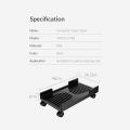 ORICO CPB3 Mobile Adjustable Computer Tower Holder Computer CPU Stand Cart with Braking Lock Wheels Stand For PC Computer Cases. 