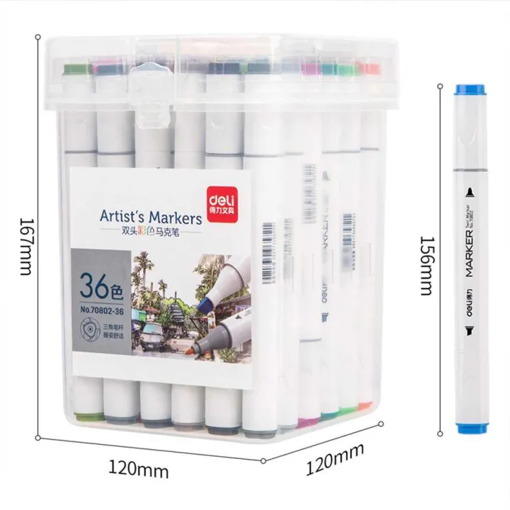 Deli%2036%20Pcs%20Dual%20Tip%20Sketch%20Art%20Markers%20Permanent%20Alco.%20Based%20-%20Image%202