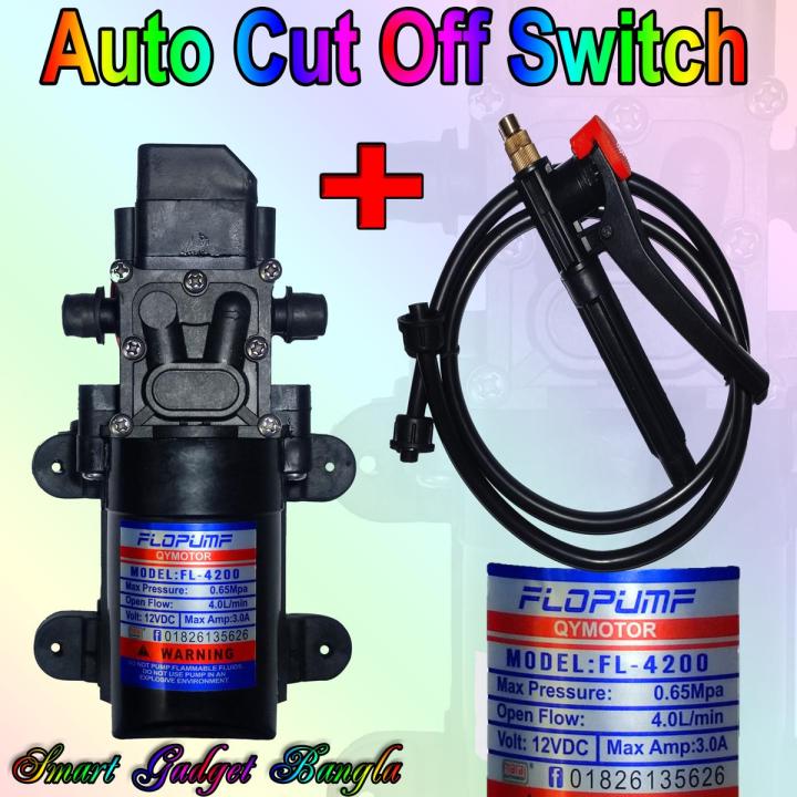 12v Bike / Car Washer Combo Water Pump Hose Pipe Spray Gun Full Set High Pressure DC12v Water Pump For Bike or Car Wash & Garden irrigation