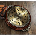 Wooden Large Station Wall Clock dual Side same design clock antique design. 