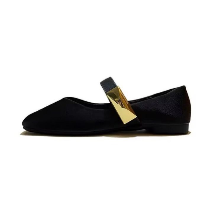 Women's%20Flats%20Shoes%202024%20Spring%20New%20Fashionable%20Square%20Toe%20Women%20Ballet%20Flats%20Shoes%20Solid%20Simple%20Shallow%20Ladies%20Single%20Shoes%20-%20Image%206