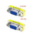 VGA female to female 15 holes to 15 holes adapter VGA serial port conversion / pair connector. 