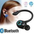 【FUPANG】Ear Ear Hook Bluetooth 5.2 Earphone Noise Cancelling Stereo Sports Long Standby Business Headset for Running Cycling Driving Meeting. 