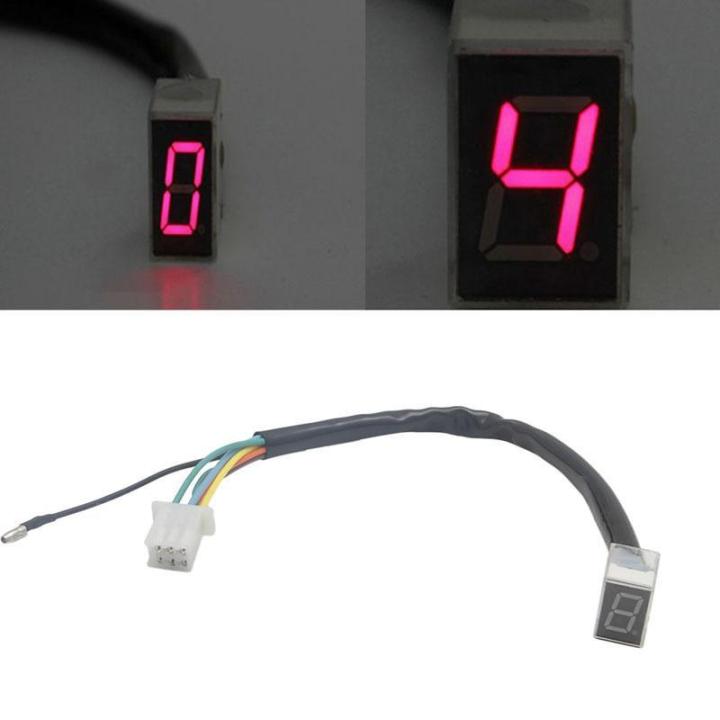 LED Universal Digital Gear Indicator Motorcycle Display Shift Lever Sensor