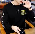 Black Stylish Full Sleeve t-shirt for Men - T Shirt. 