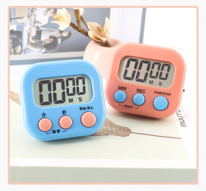 Kitchen Timer LCD Digital Countdown Timer Cooking Timer Clock Home Kitchen Accessories (battery not included)