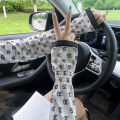 Korean Style Summer Simplicity Polka Dot Letter Loose Large Version Sun Protection Ice Silk Ice Sleeve Female Uv Protection Cycling and Driving. 