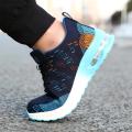 Breathable Men Work Safety Shoes Steel Toe Cap Air Cushion Working Boots Construction Indestructible Work Sneakers Men Shoes. 