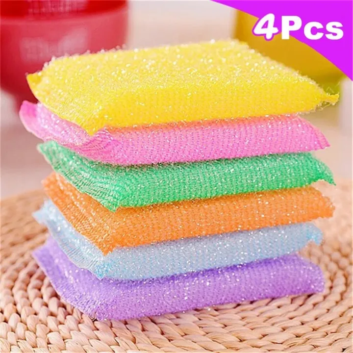 Kitchen%20Dish%20Wash%20Sponge%20Cleaning%20Brush%20Non-Scratch%20Scouring%20Pad%20-%20Pack%20of%204%20Piece%20-%20Image%203