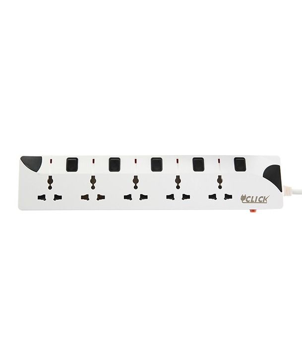 Click Safe Extension Socket 5 SKT, 2 Pin, 3 Yard - 876933 with Free Delivery