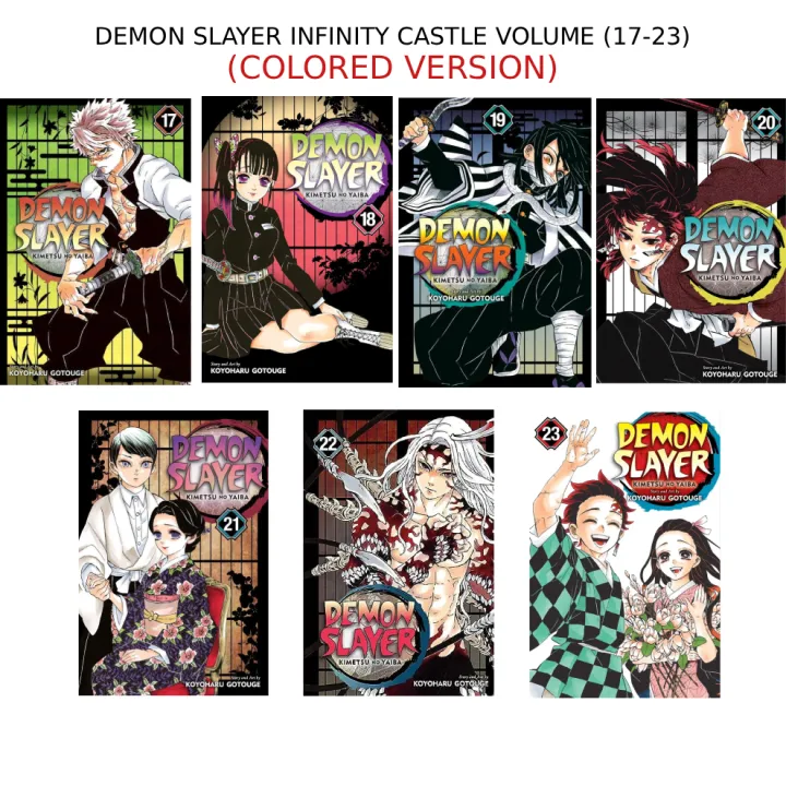 DEMON%20SLAYER%20(COLORED)%20INFINITY%20CASTLE%20SET%20(VOLUME%2017-23)%20%7C%20PREMIUM%20QUALITY%20MANGA%20%7C%20ANIMART%20-%20Image%202