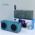 X-818 Bluetooth, USB, TF Card & FM Radio Supported 3D Sound Loud & Clear HiFi Audio 10W Wireless Speaker.