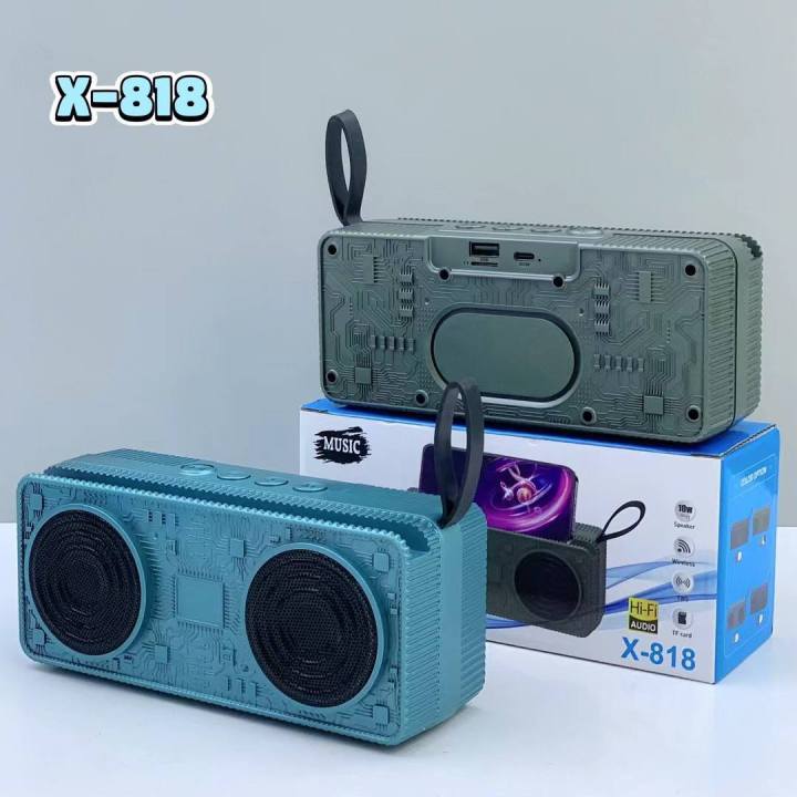 X-818%20Bluetooth,%20USB,%20TF%20Card%20&%20FM%20Radio%20Supported%203D%20Sound%20Loud%20&%20Clear%20HiFi%20Audio%2010W%20Wireless%20Speaker%20-%20Image%207