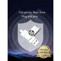 【 24h Ship+Ready stock】HP Original OTG flash drive metal pendrive 2TB 1TB 512G 256GB 128G type-c usb dual pendrive OTG USB Flash Drive pendrive type c. 