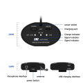 UHF Wireless Microphone Set with Bodypack Transmitter and Mini Rechargeable Receiver for for Vlogging/DSLR Camera/Mobile.