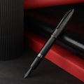 Hongdian N6 Black Metal Resin Piston Fountain Pen Extra Fine Nib pen with Black Ink.