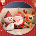 New Deer Santa Claus Plush Toy Stuffed Animal Soft Cute Elk Snowman Pillow Doll Toys for Children Girls Kids Christmas Gift.