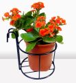 1 PC 6 Inch Round Metal Hanging Railing Planters Flower Pot Holder. 
