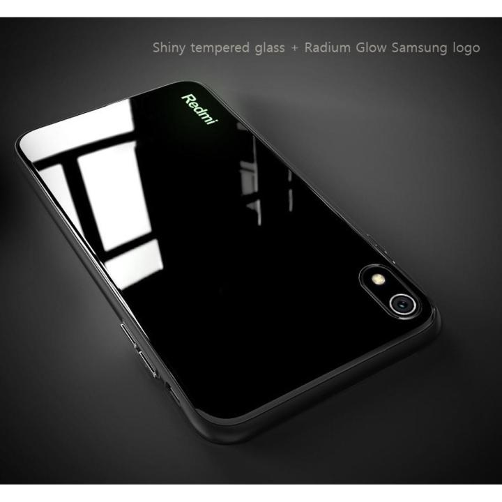 For Xiaomi Redmi 7A Premium Quality Back Cover Real Hong Kong Glass Case Black - Camera (Back Case Cover For Smartphone)