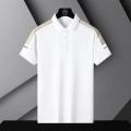 Summer New Solid Color Loose Short-sleeved Polo Shirt Men's All-match Light Mature Style Casual All-match Fashionable Lapel Top.