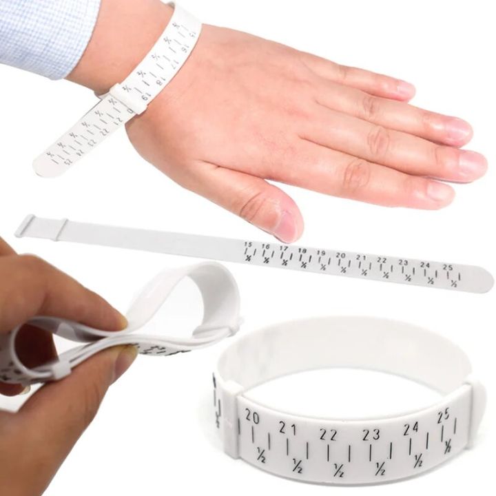 ABS Plastic Bracelet Bangle Gauge Sizer Jewelry Measure Wrist Size Tool 15-25cm Jewellery Bracelet Making Tools for Jewelers