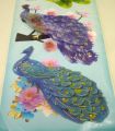 Peacock sticker 4pc/3D-peacock sticker-4pc. 