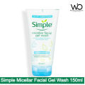 Simple Face Wash - Simple Water Boost Micellar Facial Gel Wash 150ml. 