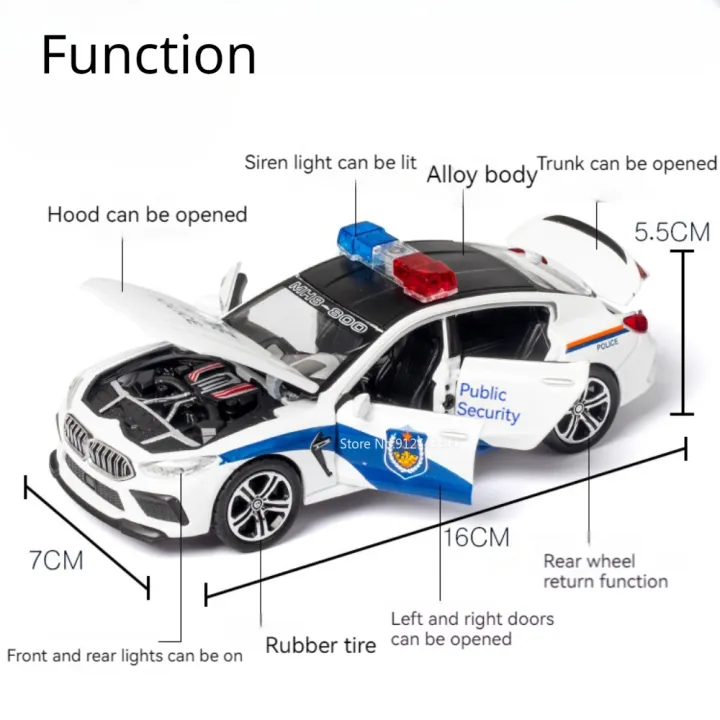 Scale%201/32%20M8%20Police%20Car%20Model%20Toy%20Metal%20Diecast%20with%20Pull%20Back%20110%20Simulation%20Vehicle%20Models%20Doors%20Openable%20Boy%20Collection%20Gift%20-%20Image%202