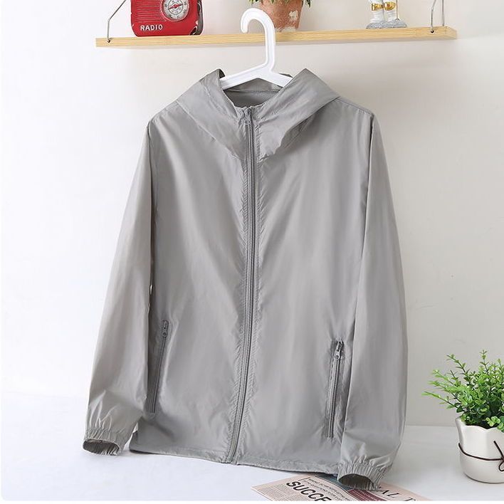 Sun Protection Clothing Men's Summer Ice Silk Breathable Light Cool Feeling Loose Trendy Casual Sun-Protective Clothing Men's Thin Jacket Jacket