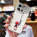 Clear Phone Case For Infinix NOTE 10 11 12 30 SMART 4 5 6 7 ZERO CAMON 19 20 PRO Case Shell Cartoon Marvel Spider-Man Spider Web. 