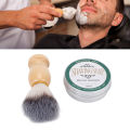 2 Pcs 60g Shaving Soap Mint Fragrance Softening Beard Men's Shaving Soap Shaving Cream Shaving Brush Set. 