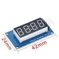 1pcs 4 Bit TM1637 7 Segments Digital Display Tube Red 4-Digit LED Display Module Board For Arduino Diy LED Display Board. 