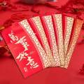 6 Pieces Chinese New Year Red Envelopes Decorative Lucky Money Envelopes for Festivals Wedding.