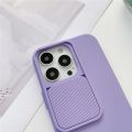 Slide Camera Lens Protection Case For iPhone 13 12 11 Pro Max XR X S 7 8 Plus SE Mini Luxury Shockproof Soft Silicon Color Cover. 