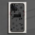 Marvel Avengers Logo Phone Case For iPhone 15 14 13 12 11 Pro Max mini XS Max XR X 8 Plus SE Frosted Translucent Cover.