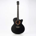 Dark DK-100B Best Beginner choice Premium Acoustic Guitar + Bag + Picks - Black. 