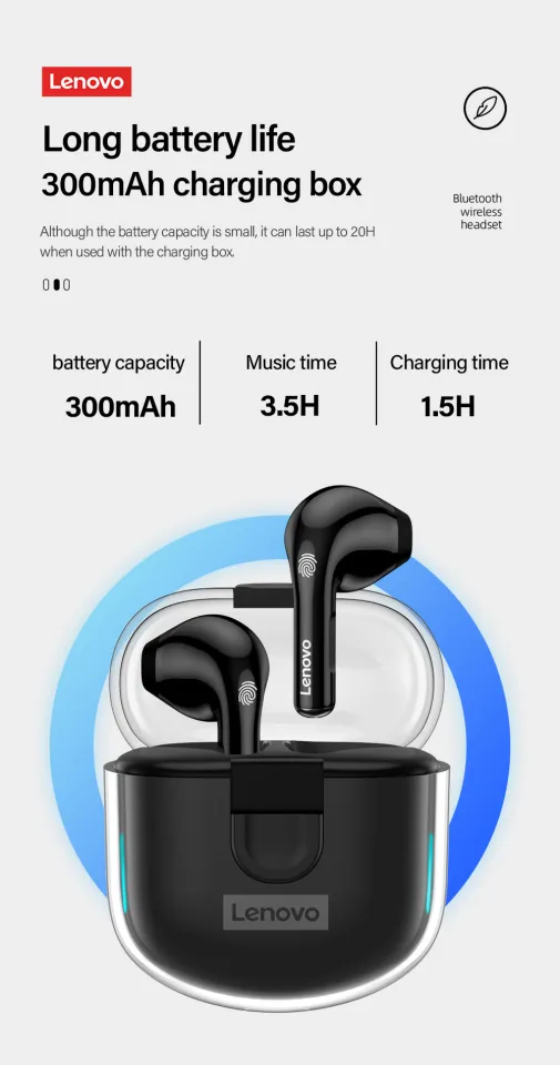 Lenovo LP12 Wireless Bluetooth Dual Stereo Earphones HiFi