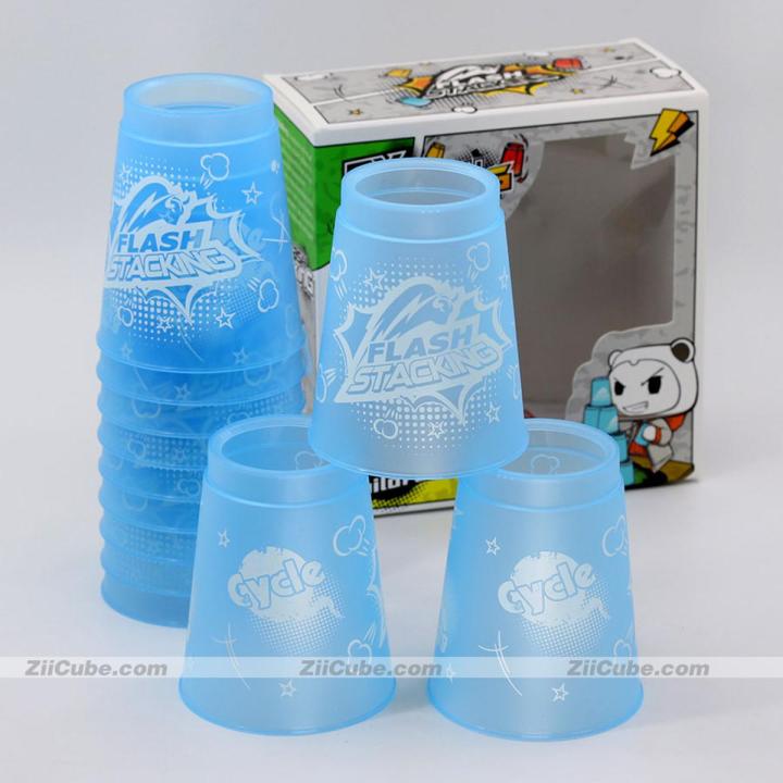 Qiyi Cube Flash Stacking Cups Mini Size For Children Professional Educational Hand Speed Toys Game Wisdom Reduce Logic Puzzles
