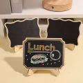 1/10pcs Mini Message Blackboard Wood Chalkboard Wooden Memo Black Board Collapsible Writing Boards.