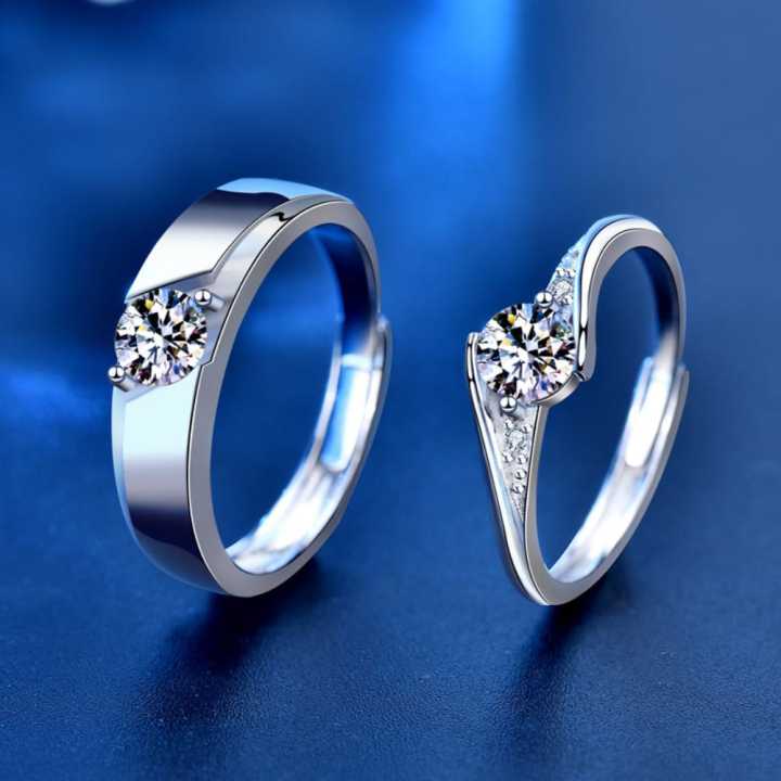 Love Promise Couple Finger Ring Band for Men And Women Matching Wedding Rings Jewelry