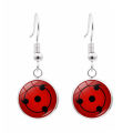 Cross-border new accessories Naruto Sharingan Time Gem Necklace Bracelet Earring Set Decoration. 