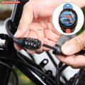 4 Digit Multifunctional Combination Keyless Password Anti-Theft Bicycle Shock Vibration Bike Security Cycling Lock Multicolor. 