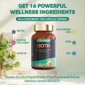 Totaria Biotin Hair Support for Women High Absorption – Supports Healthy Hair, Skin & Nails 120 Capsules. 
