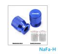 Model Universal Wheel Nozzle Cap- CNC Alloy - Blue.