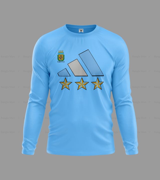 Argentina%20jersey%20t%20shirt%20-%20Comfotable%20Full%20Sleeve%20T-Shirt%20For%20Men%20-%20Image%202